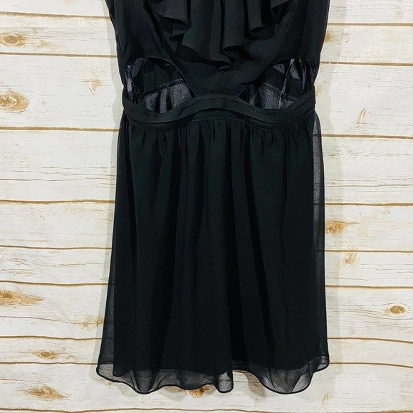 Pins & Needles women's black v neck cut out front design mini dress size 6 - Picture 4 of 7